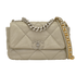 Medium 19, &pound;3,800, Handbags, Grey, Lambskin Leather, Front view